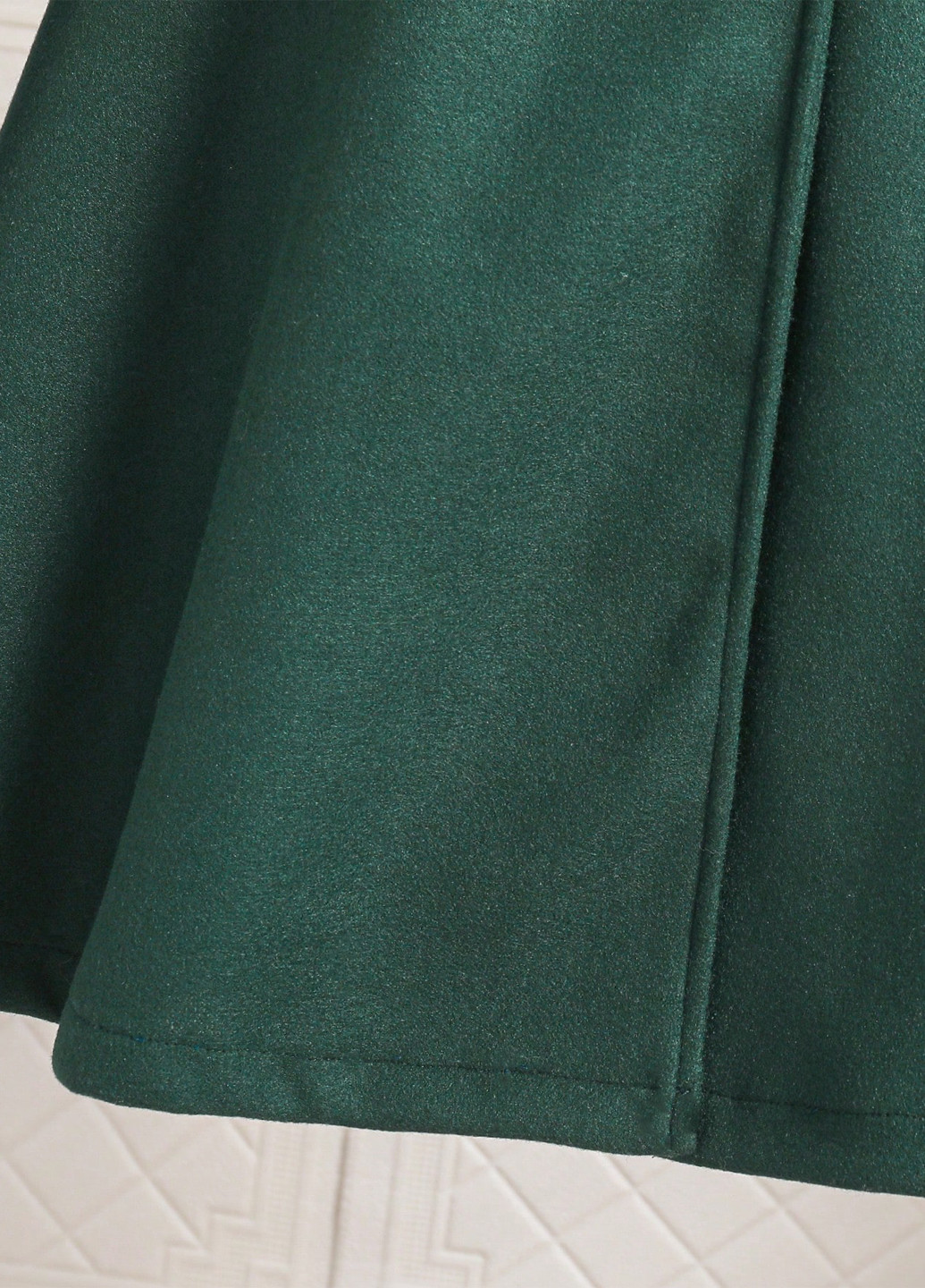 Зеленое зимнее Пальто двубортное SHEIN