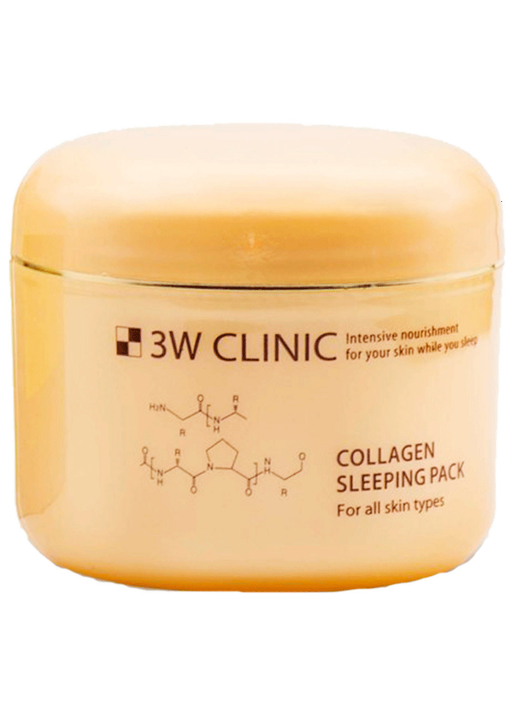 Увлажняющая ночная маска для лица с коллагеном Collagen Sleeping Pack, 100 мл 3W Clinic (202414226)