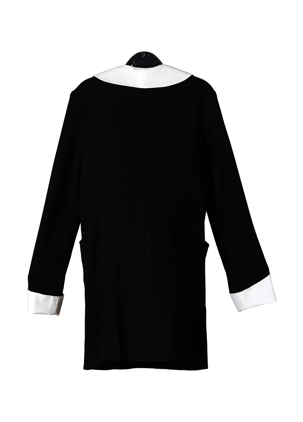 Черное кэжуал платье рубашка Пром Ателье Сервис однотонное