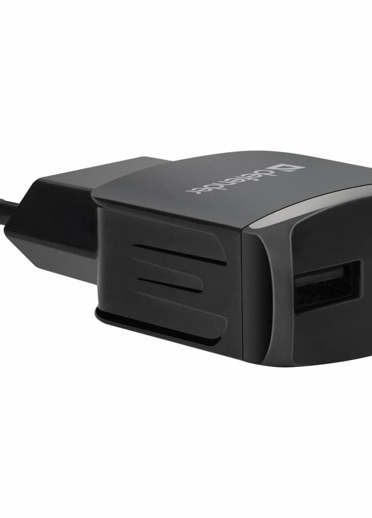 Зарядний пристрій EPA-13 black, 2xUSB, 5V / 2.1A, package (83840) Defender (216637475)