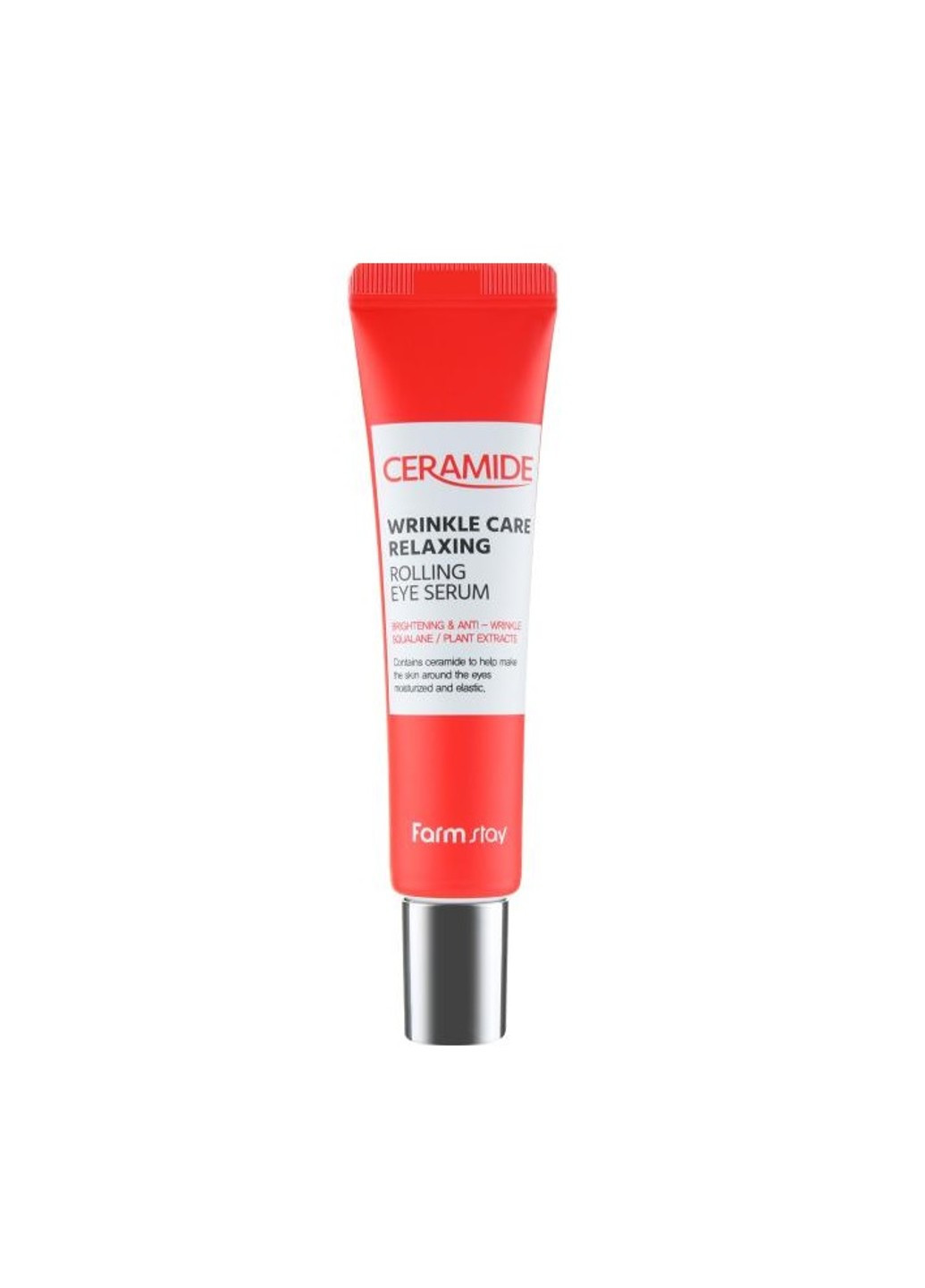 FarmStay Відновлююча сироватка з роллером для шкіри навколо очей Ceramide Wrinkle Care Relaxing Rolling Eye Serum 25 мл — Крем, Південна Корея (254953313)