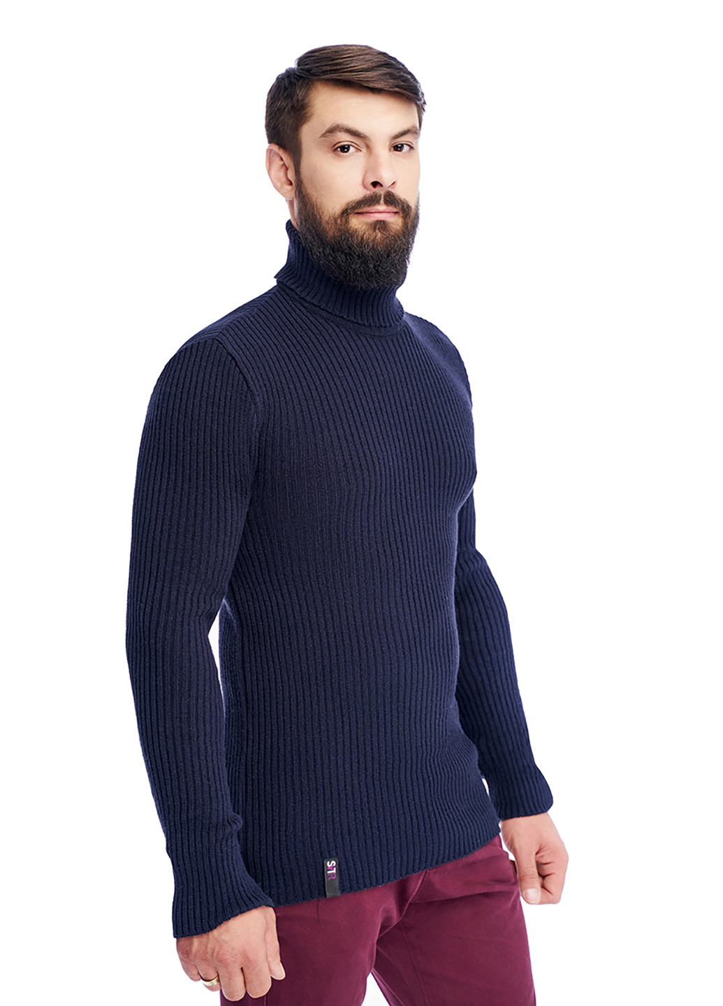 Темно-синий демисезонный свитер SVTR