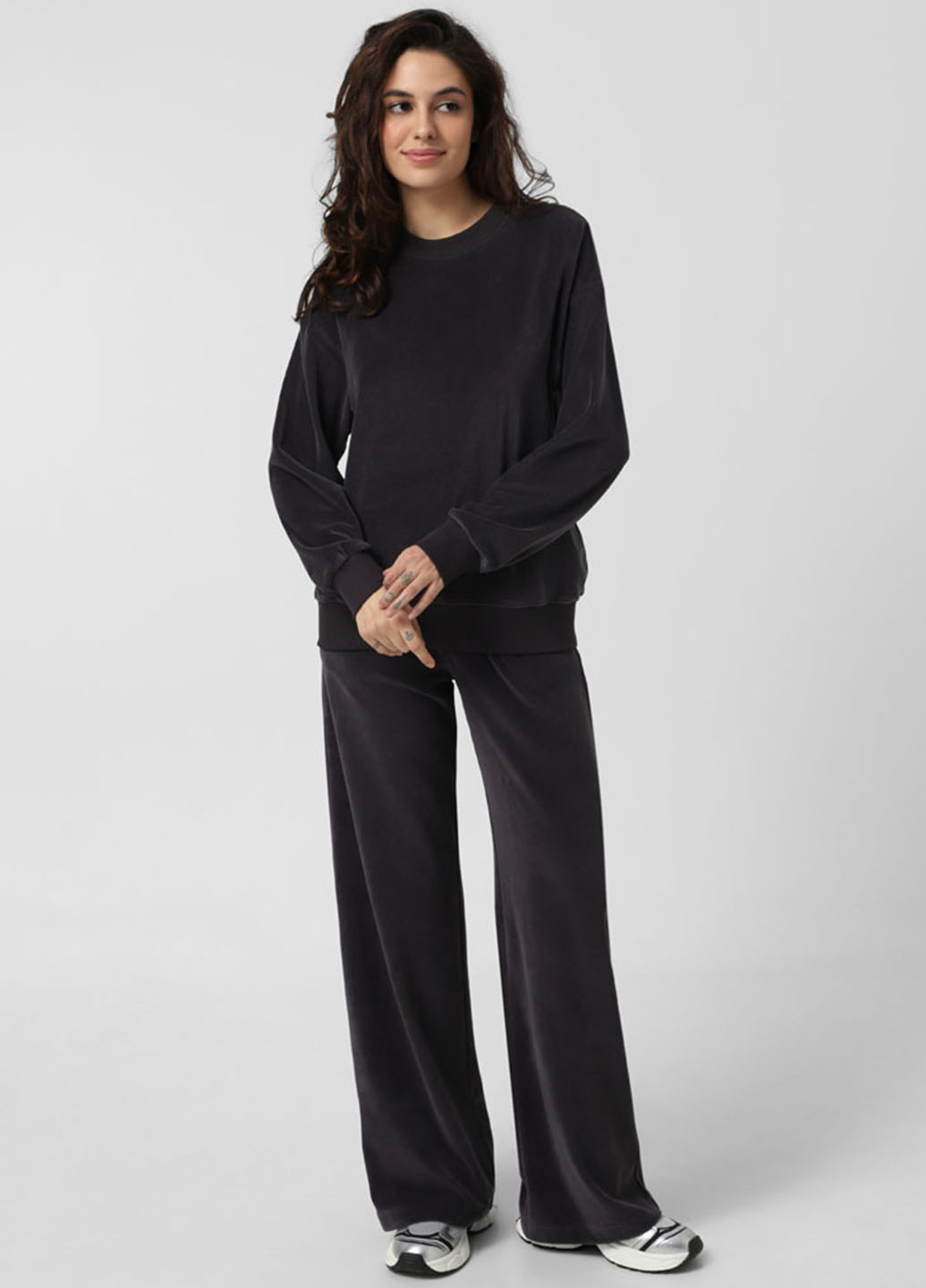 Темно-сірий світшот Promin однотонний без декору (323023353)