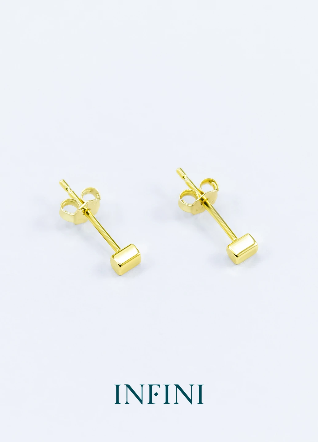 Сережки срібні Infini с прямоугольниками (222694047)