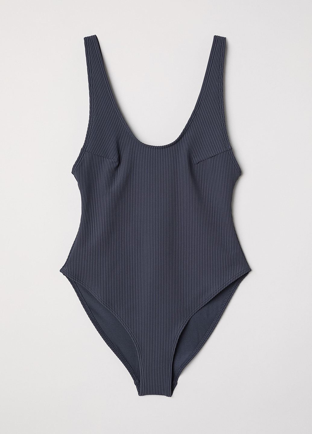 Сіро-синій літній купальник суцільний H&M