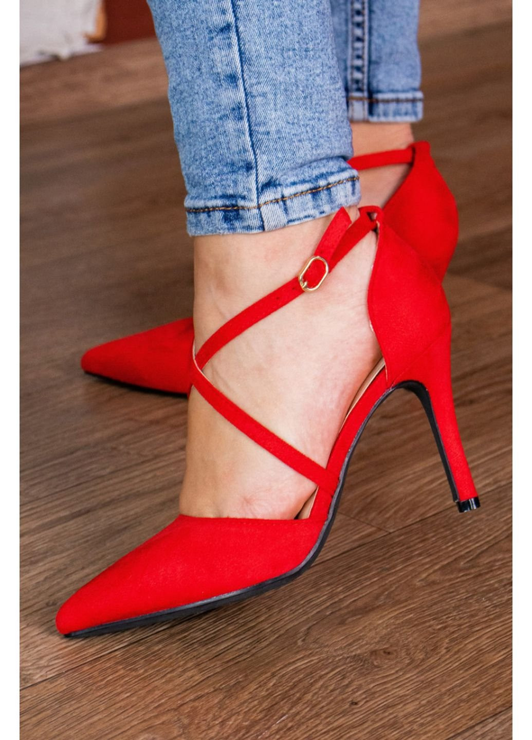 Туфлі жіночі Jace 2592 36 23,5 см Червоний Fashion (253195504)