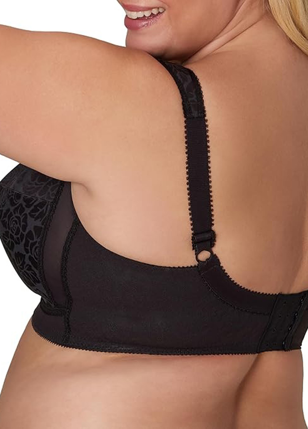 Чёрный минимайзер бюстгальтер Playtex полиэстер