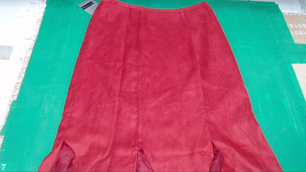 Бордовая кэжуал однотонная юбка Flash а-силуэта (трапеция), а-силуэта (трапеция)