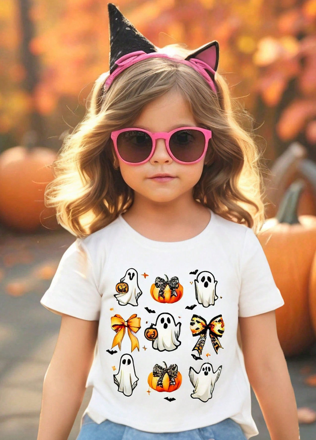 Молочная летняя футболка SHEIN