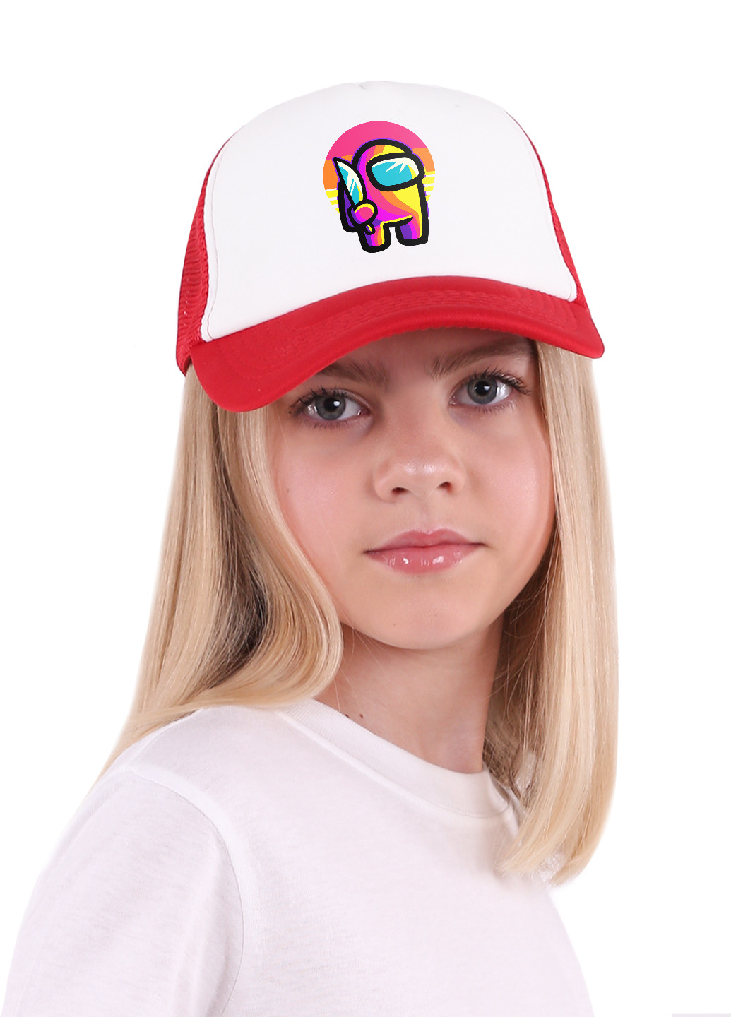 Кепка Тракер дитяча Амонг Ас Червоний (Among Us Red) (33404-2406) MobiPrint (220824399)