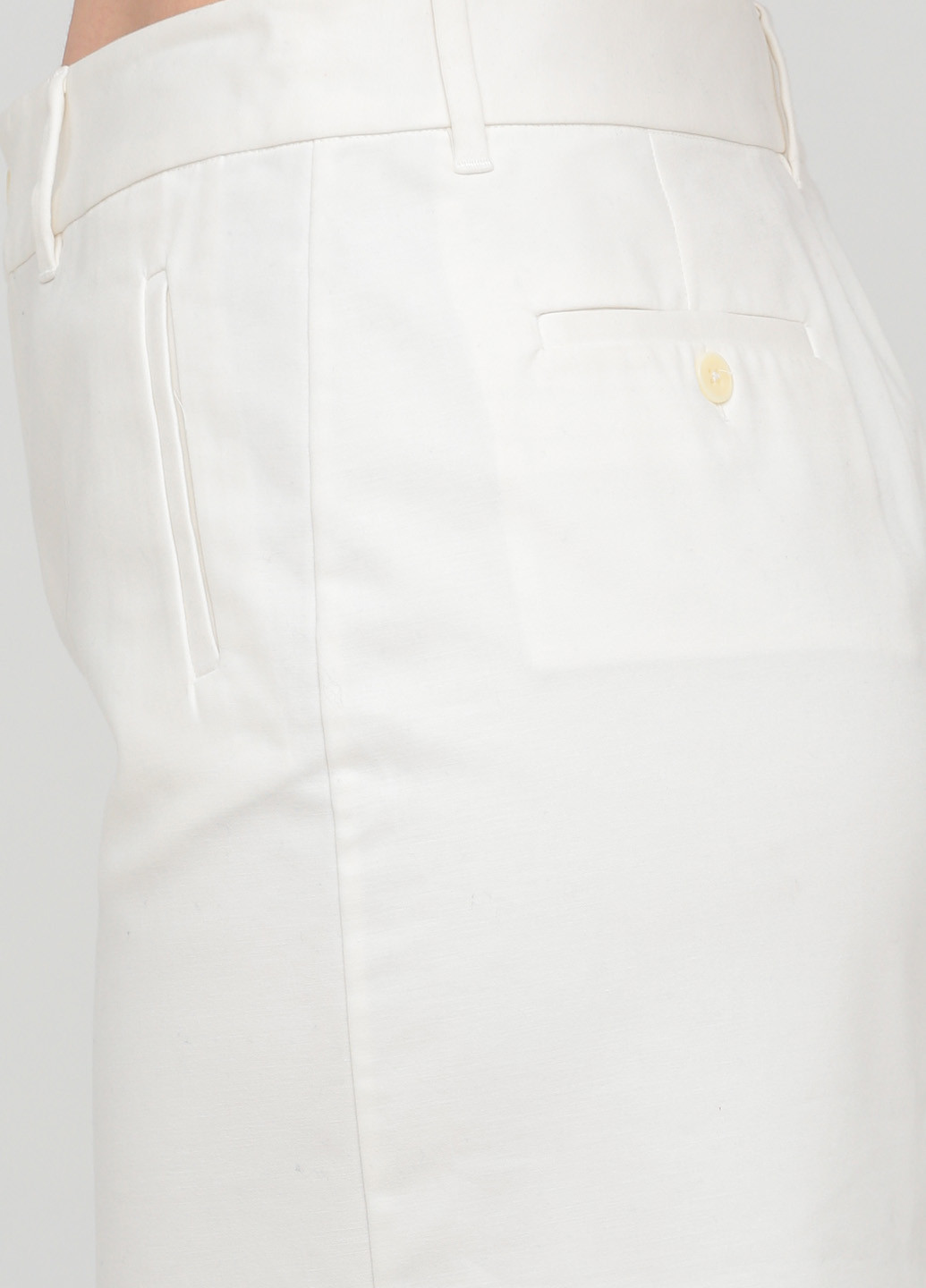 Белая кэжуал однотонная юбка The J. Peterman Company карандаш