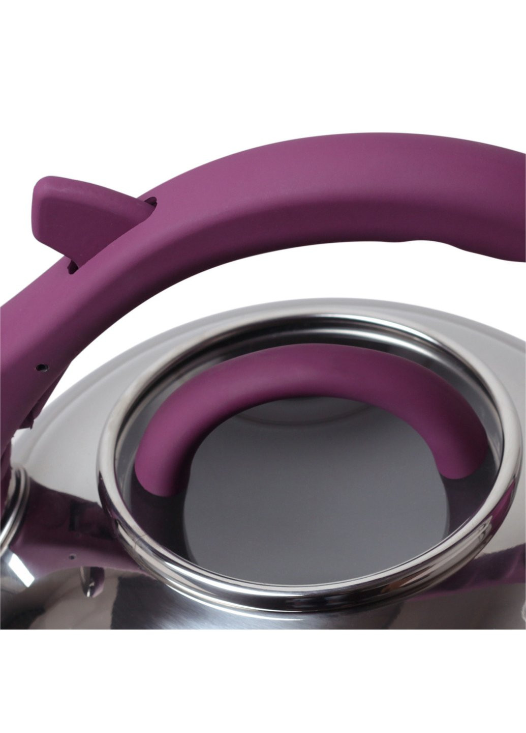 Чайник із свистком KM-0687A 2.8 л фіолетовий Kamille (254703255)