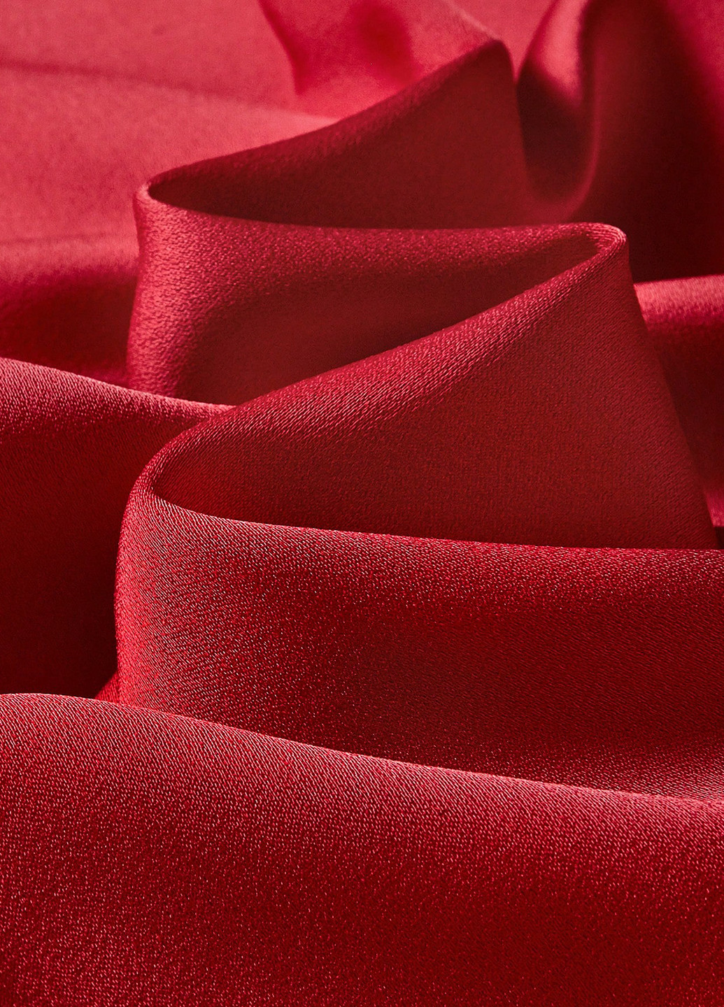 Красная кэжуал однотонная юбка SHEIN клешированная