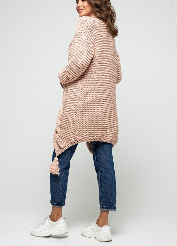 В'язаний кардиган "Марго" - Персик Prima Fashion Knit рост 175 см, размер 42-44 (231626086)