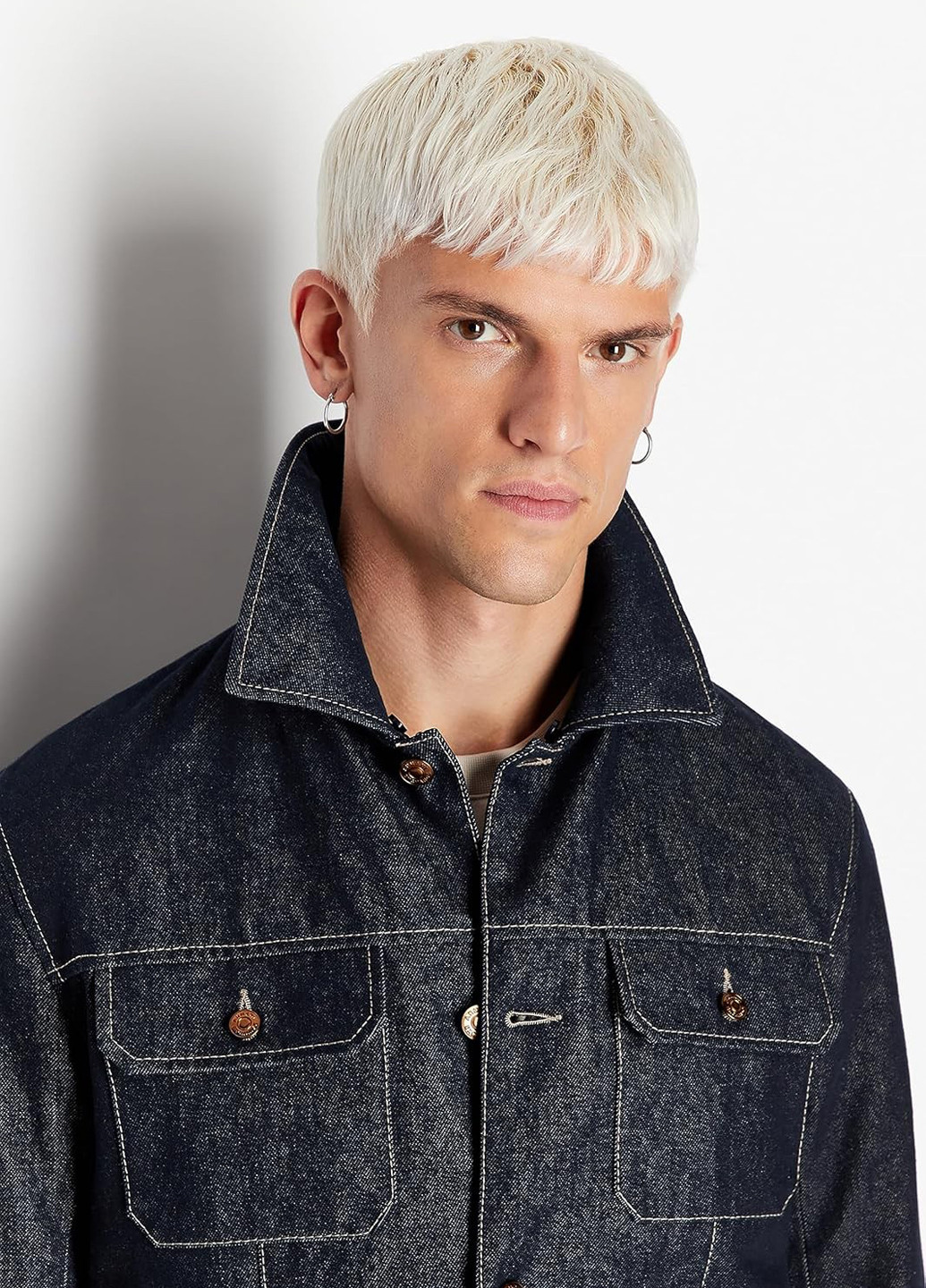 Темно-синя демісезонна куртка Armani Exchange