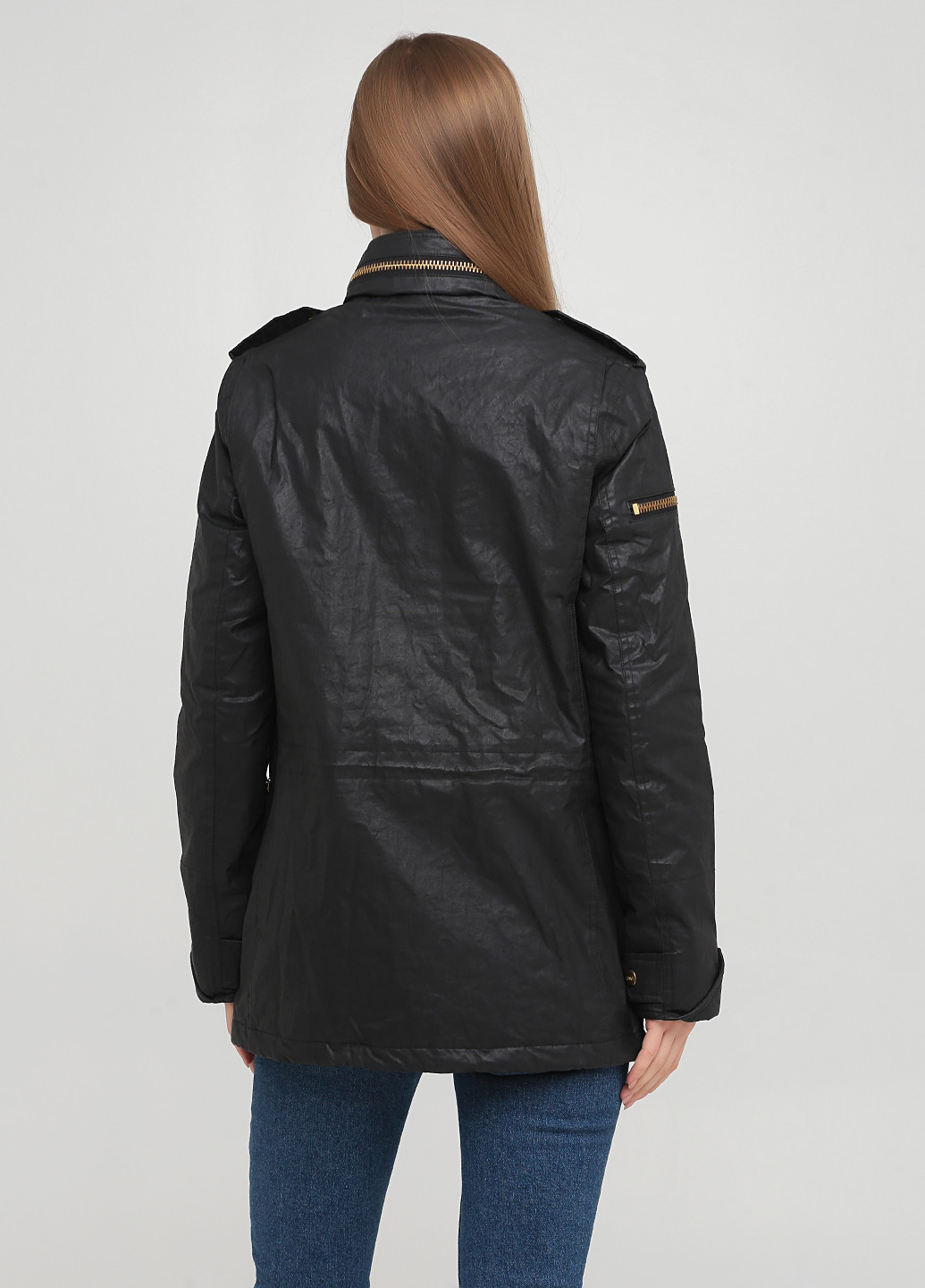 Черная демисезонная куртка SAM