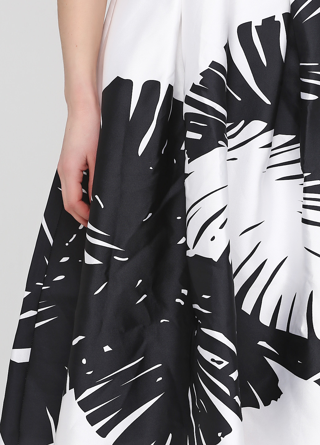Чорно-білий коктейльна плаття, сукня дзвін Vero Moda з малюнком