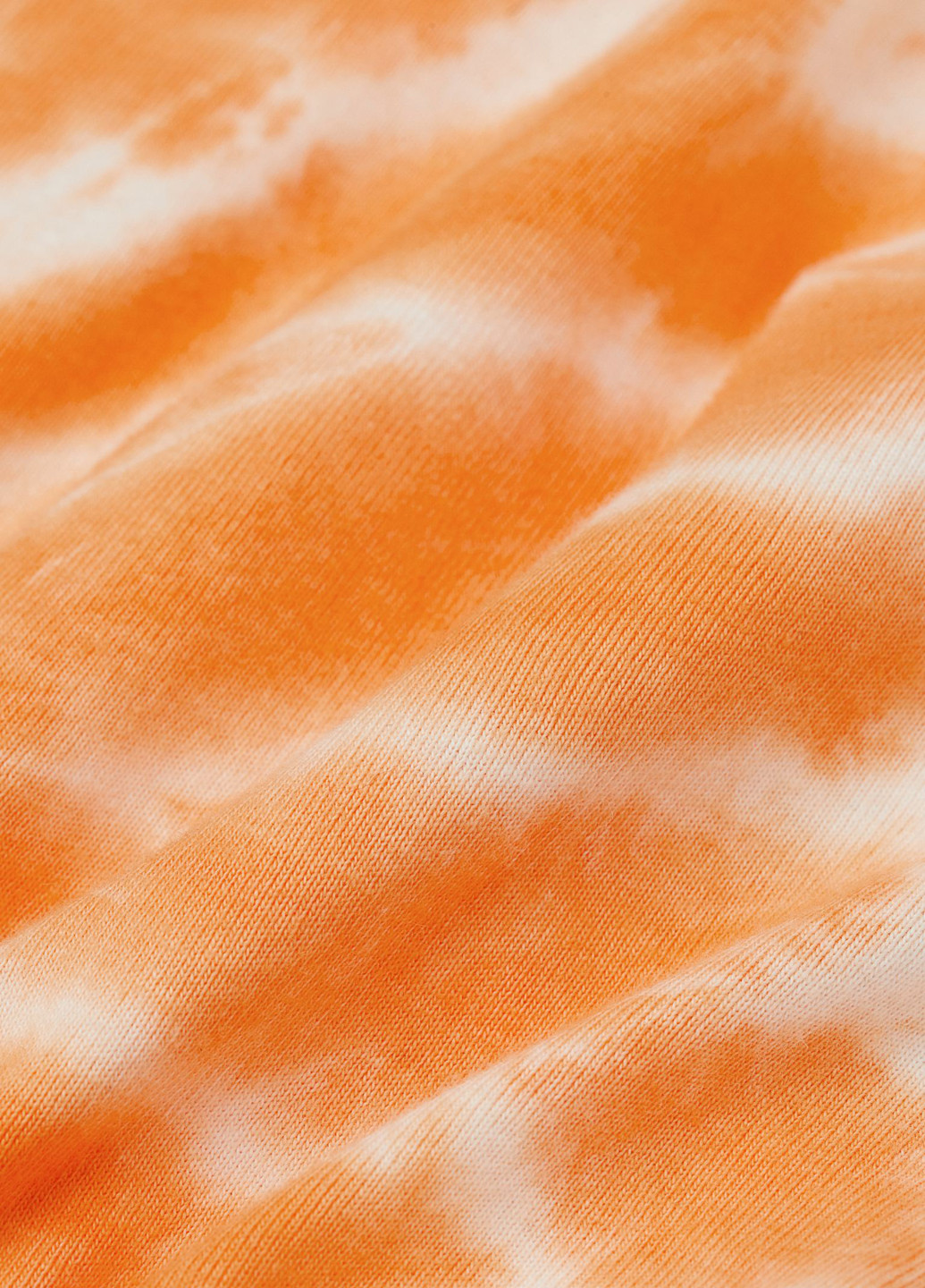 Комбинезон H&M комбинезон-шорты тай-дай оранжевый кэжуал хлопок, трикотаж