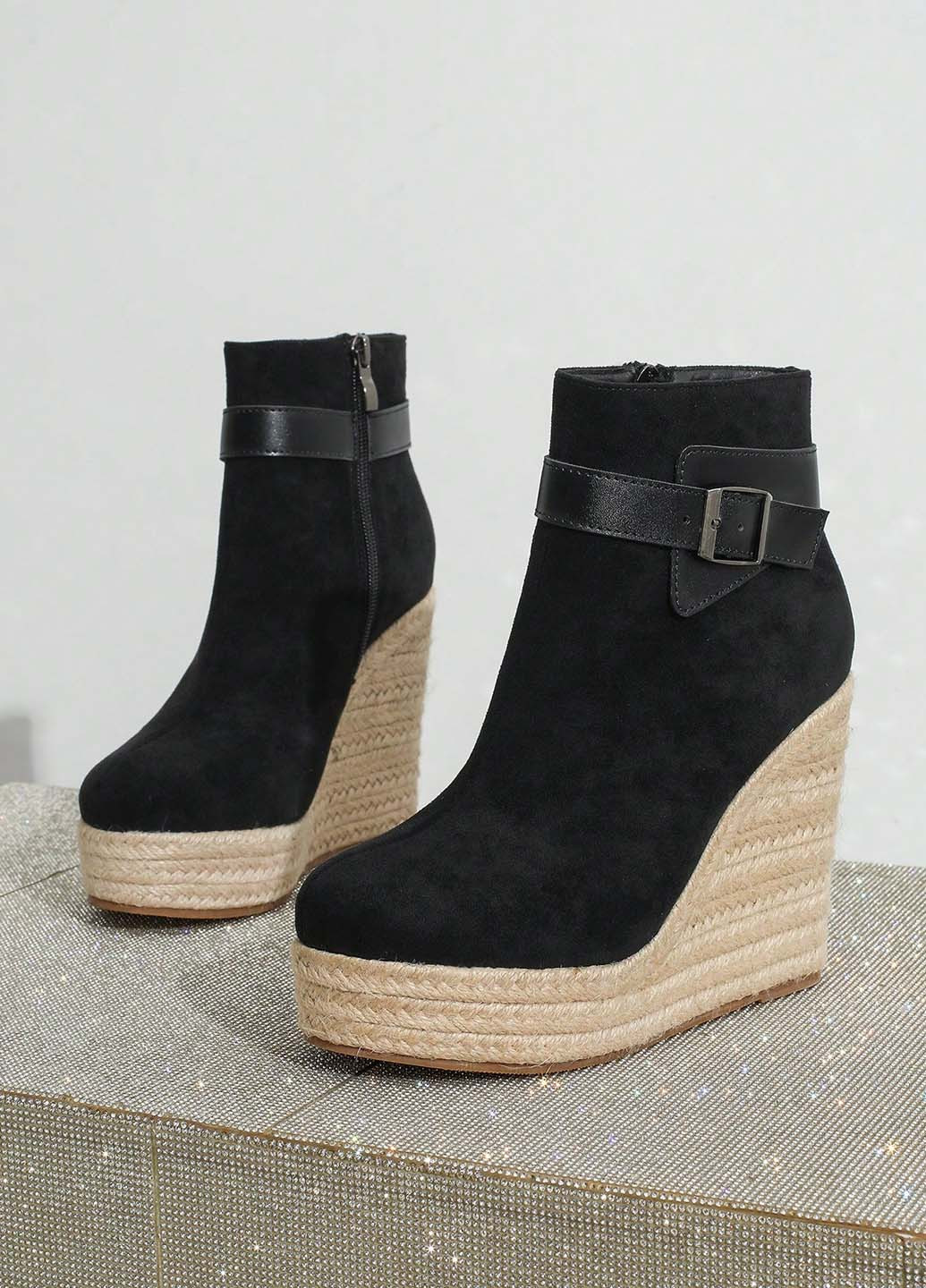 Черные демисезонная ботильоны SHEIN