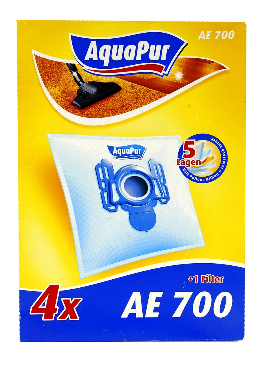 Набор мешков для пылесоса AE 700 (4 шт.) + 1 фильтр Aquapur (234534453)