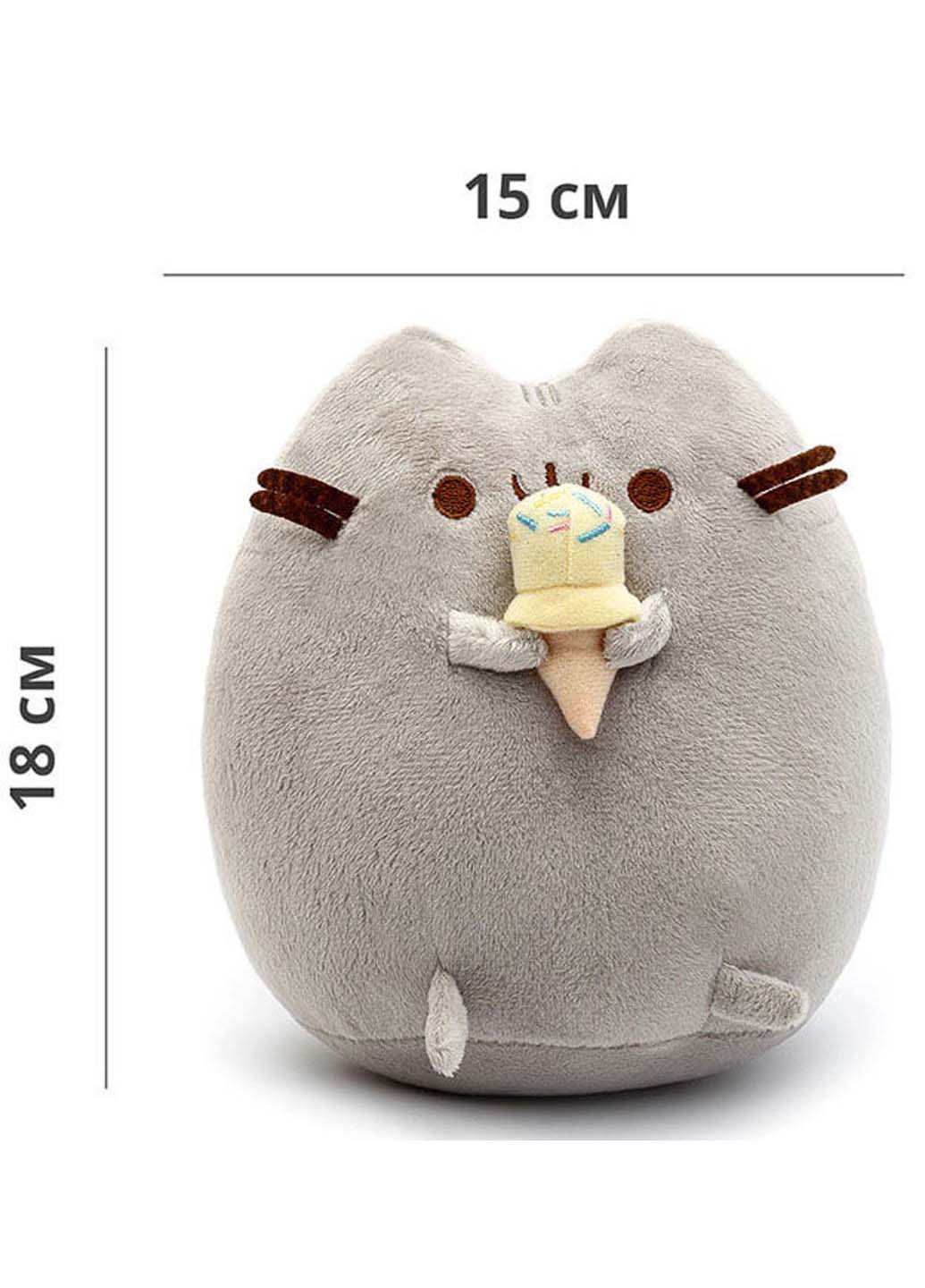 М'яка іграшка кіт з морозивом + подарунок ST (256544153)