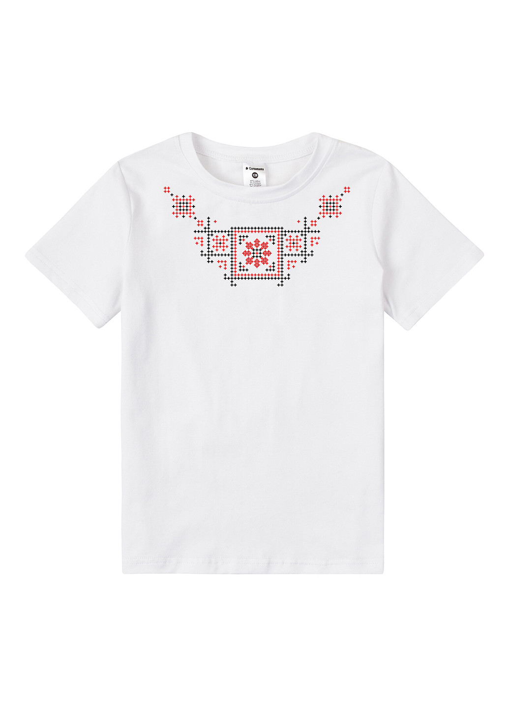 Белая летняя футболка Garnamama