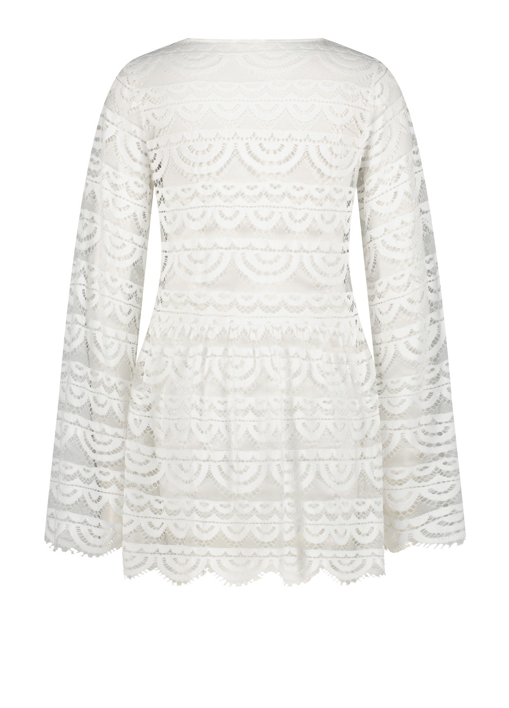 Белое пляжное платье клеш Hunkemoller однотонное