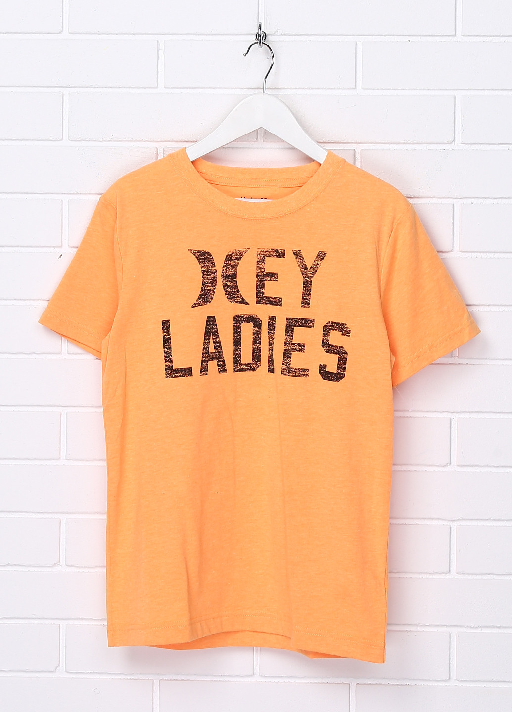 Оранжевая летняя футболка с коротким рукавом Hurley