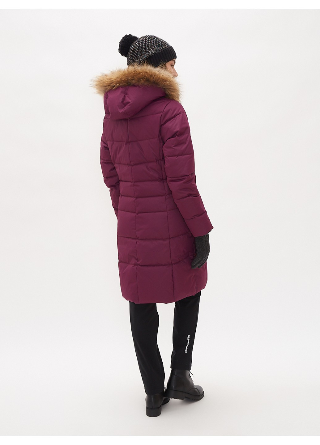 Бордове зимнє Пальто-пуховик YESSICA Huppa