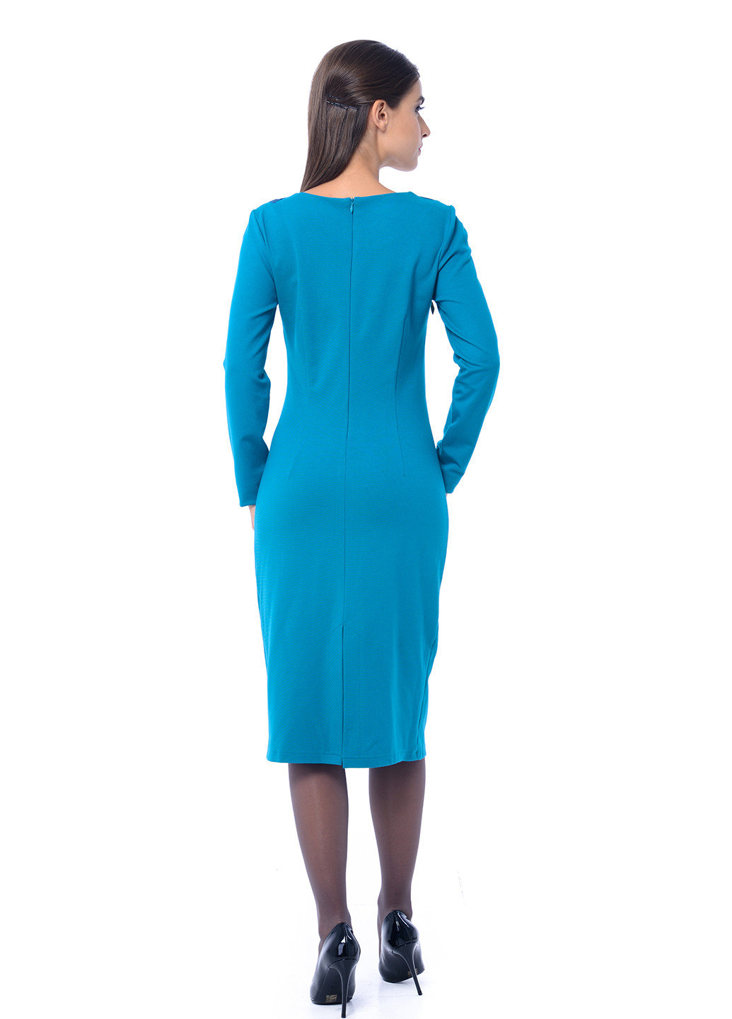 Темно-блакитна кежуал сукня Iren Klairie однотонна
