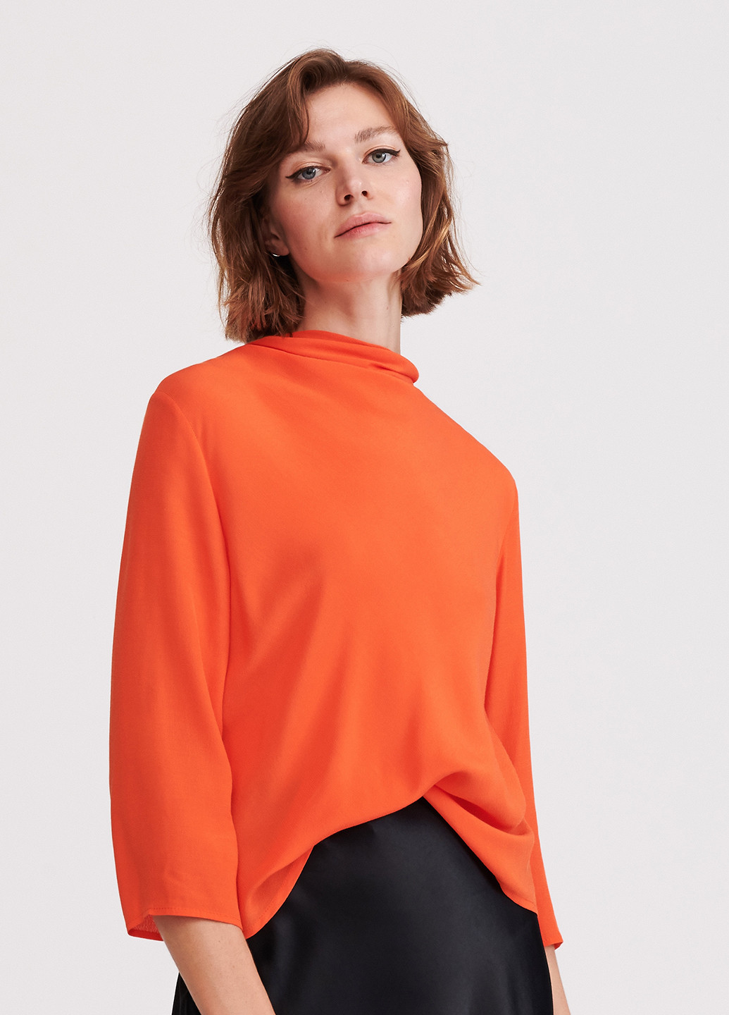 Оранжевая демисезонная блуза Reserved