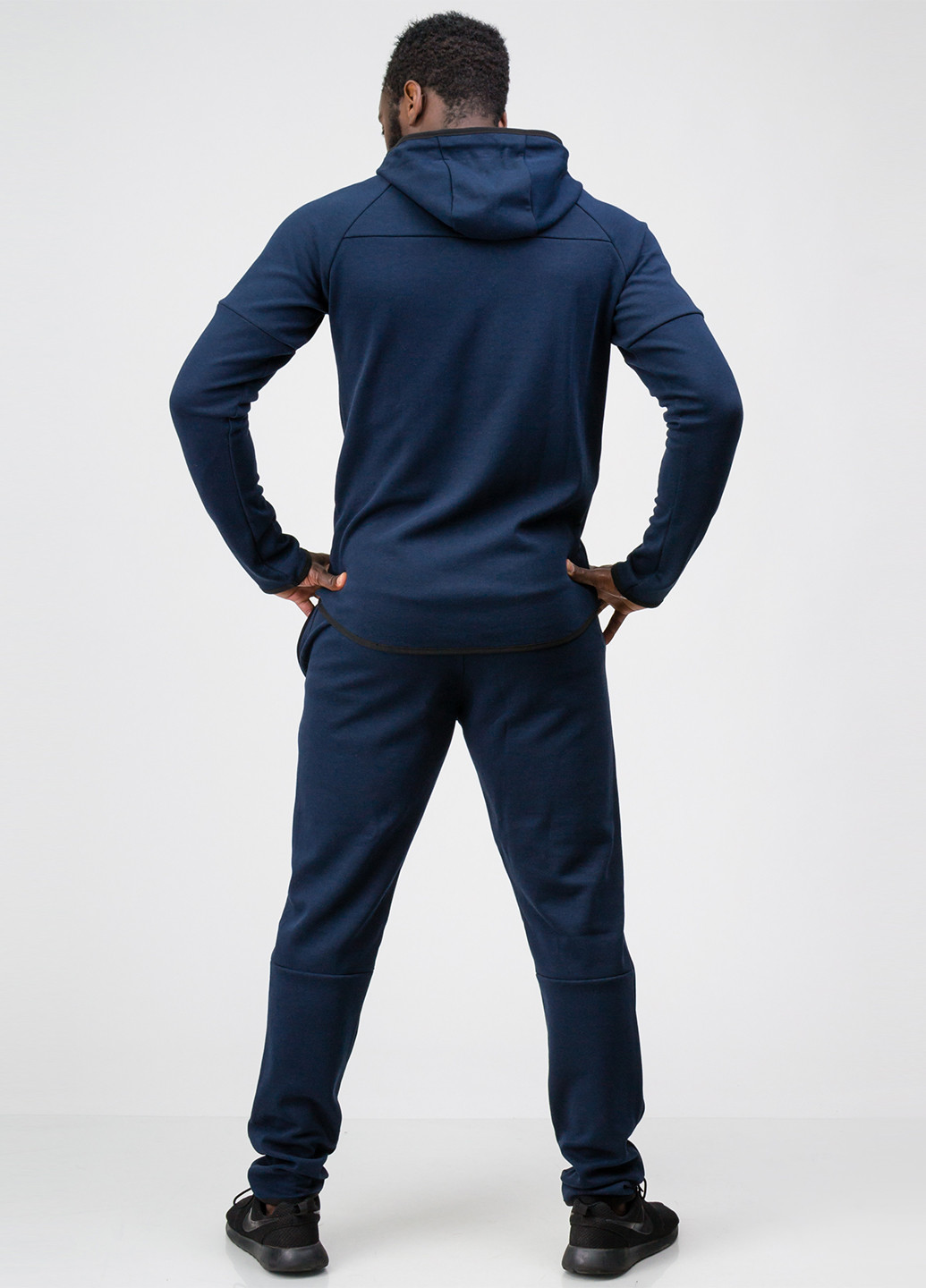 Темно-синій демісезонний костюм (толстовка, брюки) брючний Go Fitness