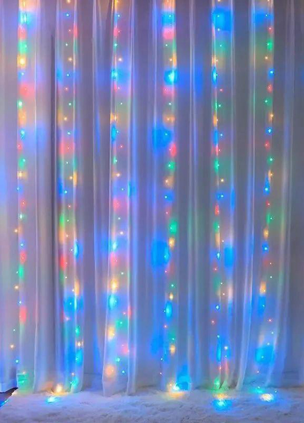Світлодіодна гірлянда-штора, 3х3 м No Brand (311949805)