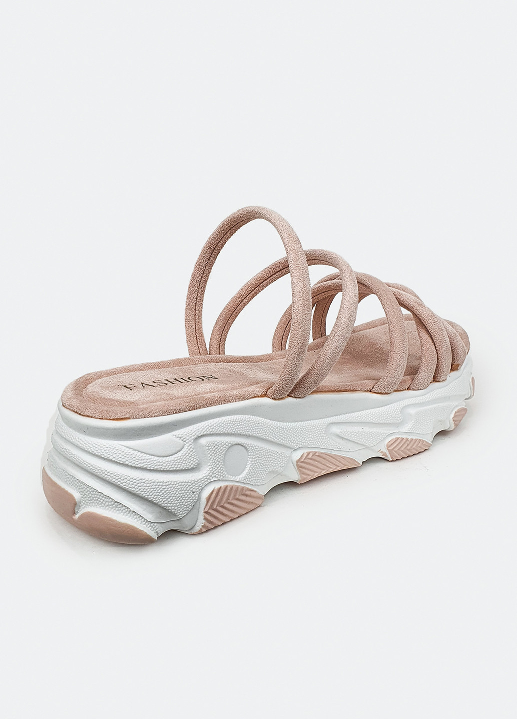 Спортивные удобные сандали-шлепанцы на платформе розовые 40 Fashion