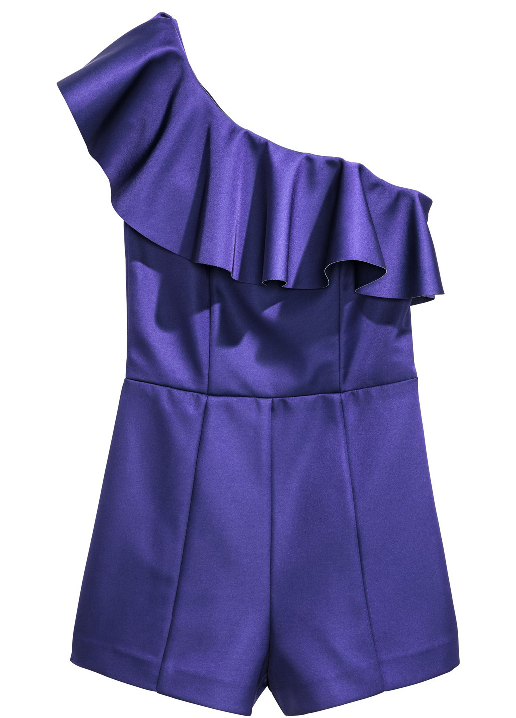 Комбінезон H&M комбінезон-шорти однотонний синій вечірній поліестер, бавовна