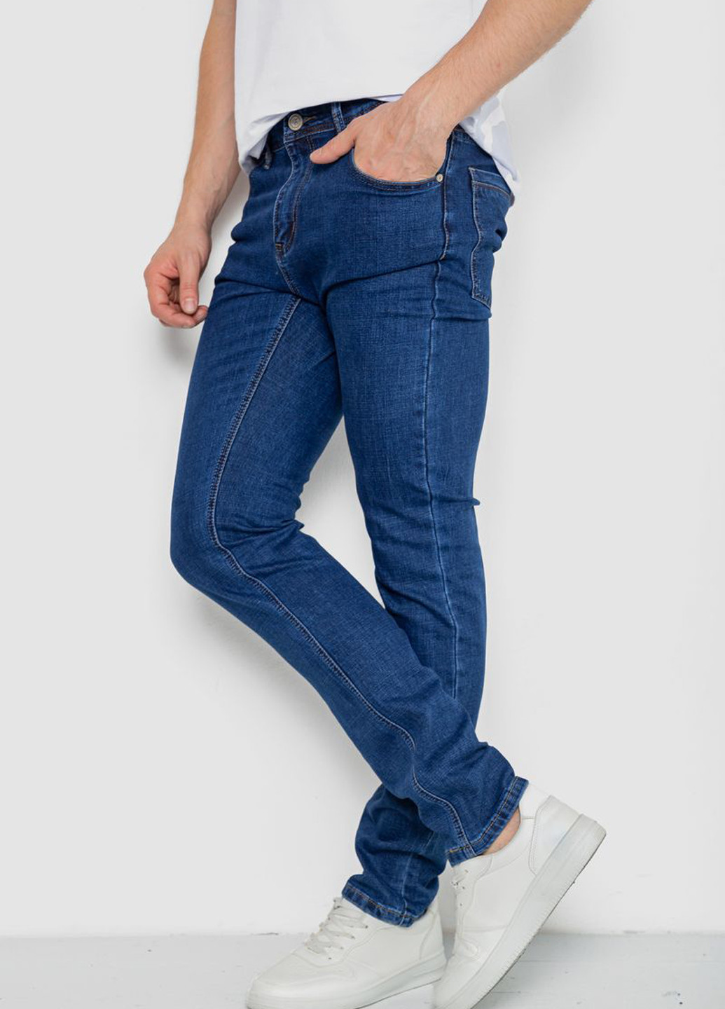 Синие демисезонные регюлар фит джинсы Ager