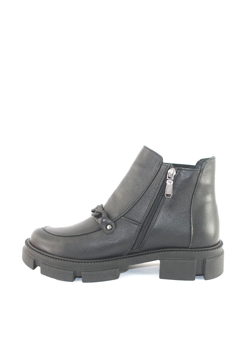 Осенние ботинки челси Mila на тракторной подошве, с цепочками