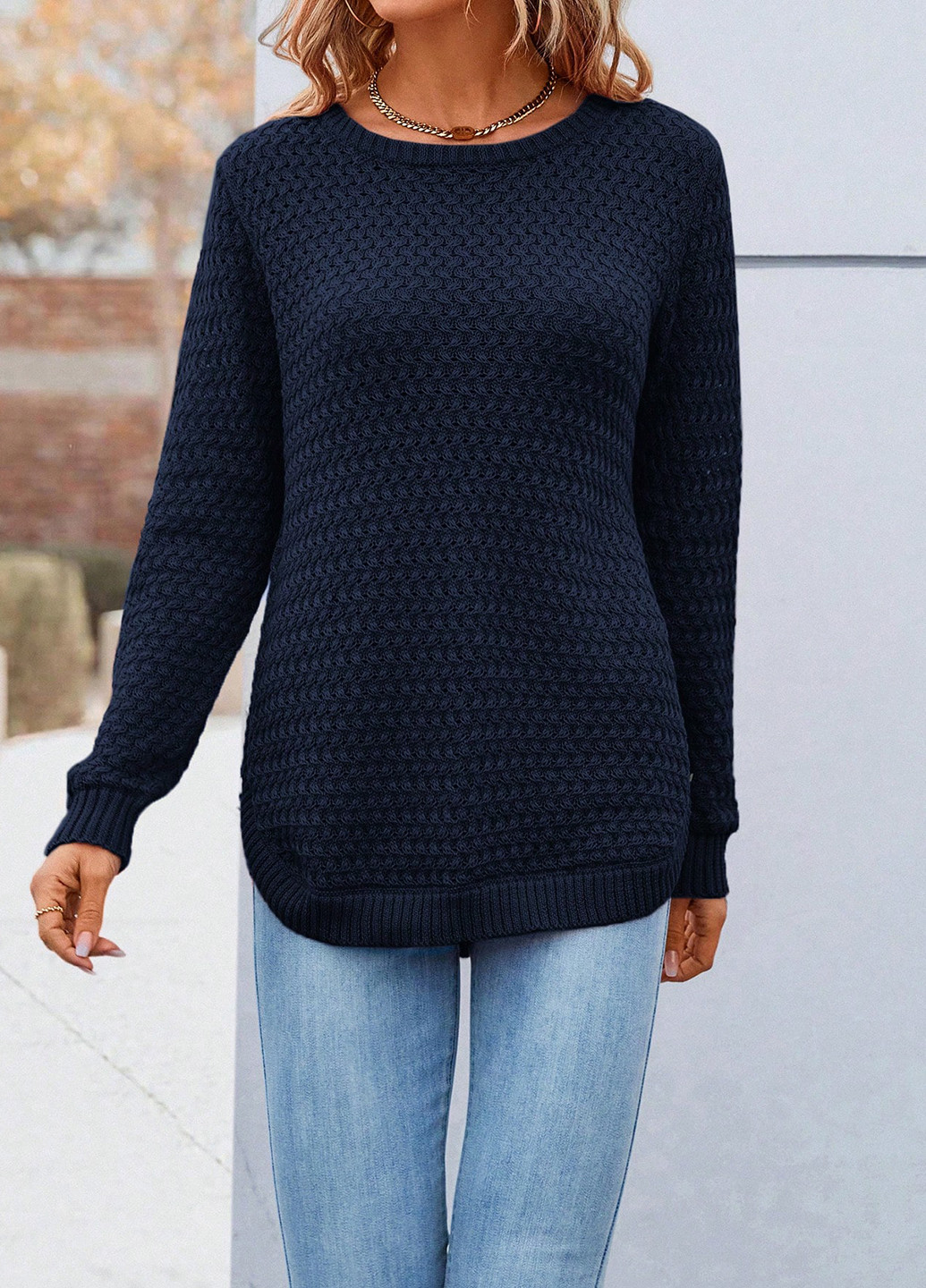 Синий демисезонный джемпер джемпер SHEIN