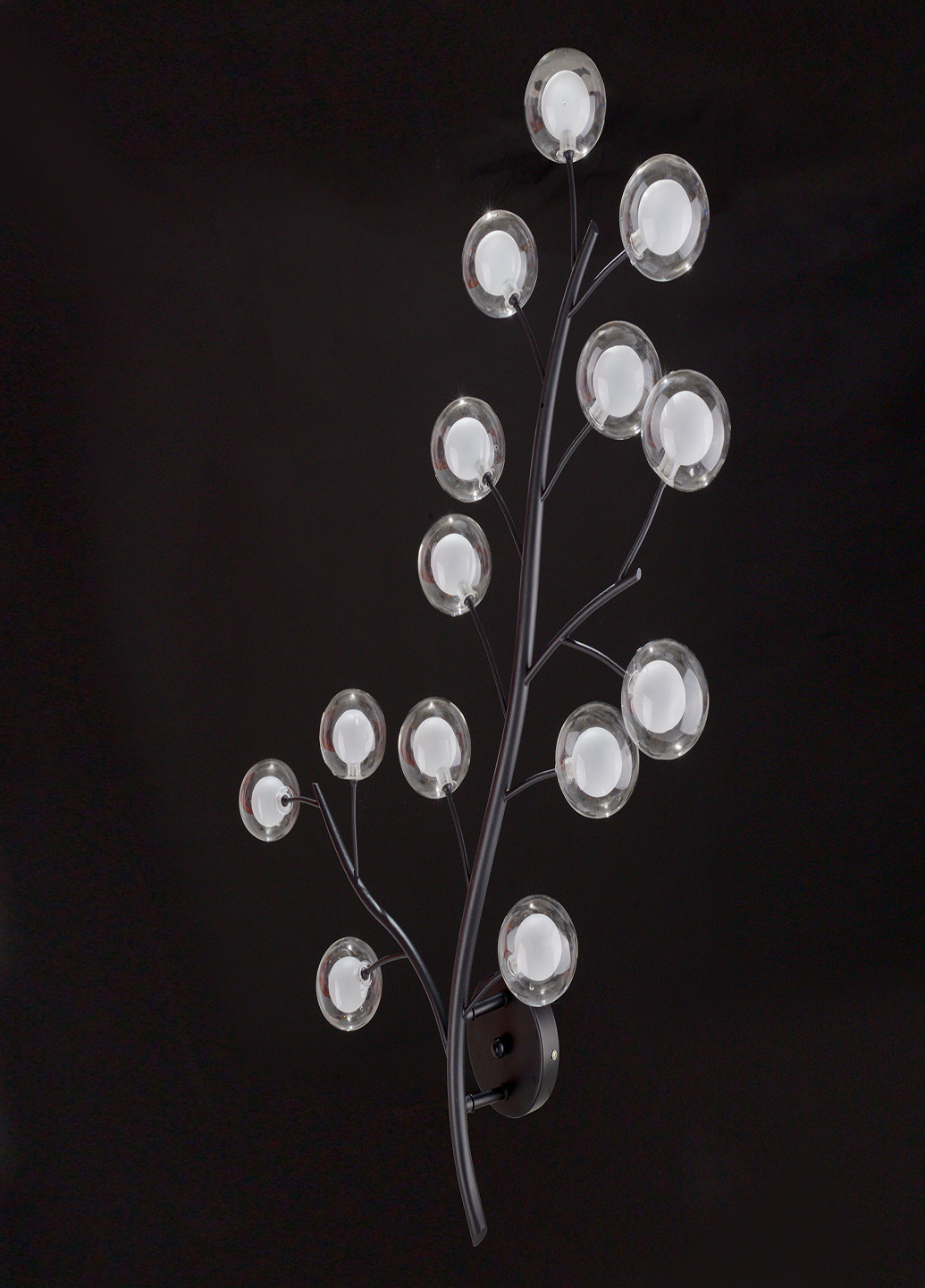 Стельова люстра на 14 лампочок BR-01 656C/14 G4 BK Brille (251891717)