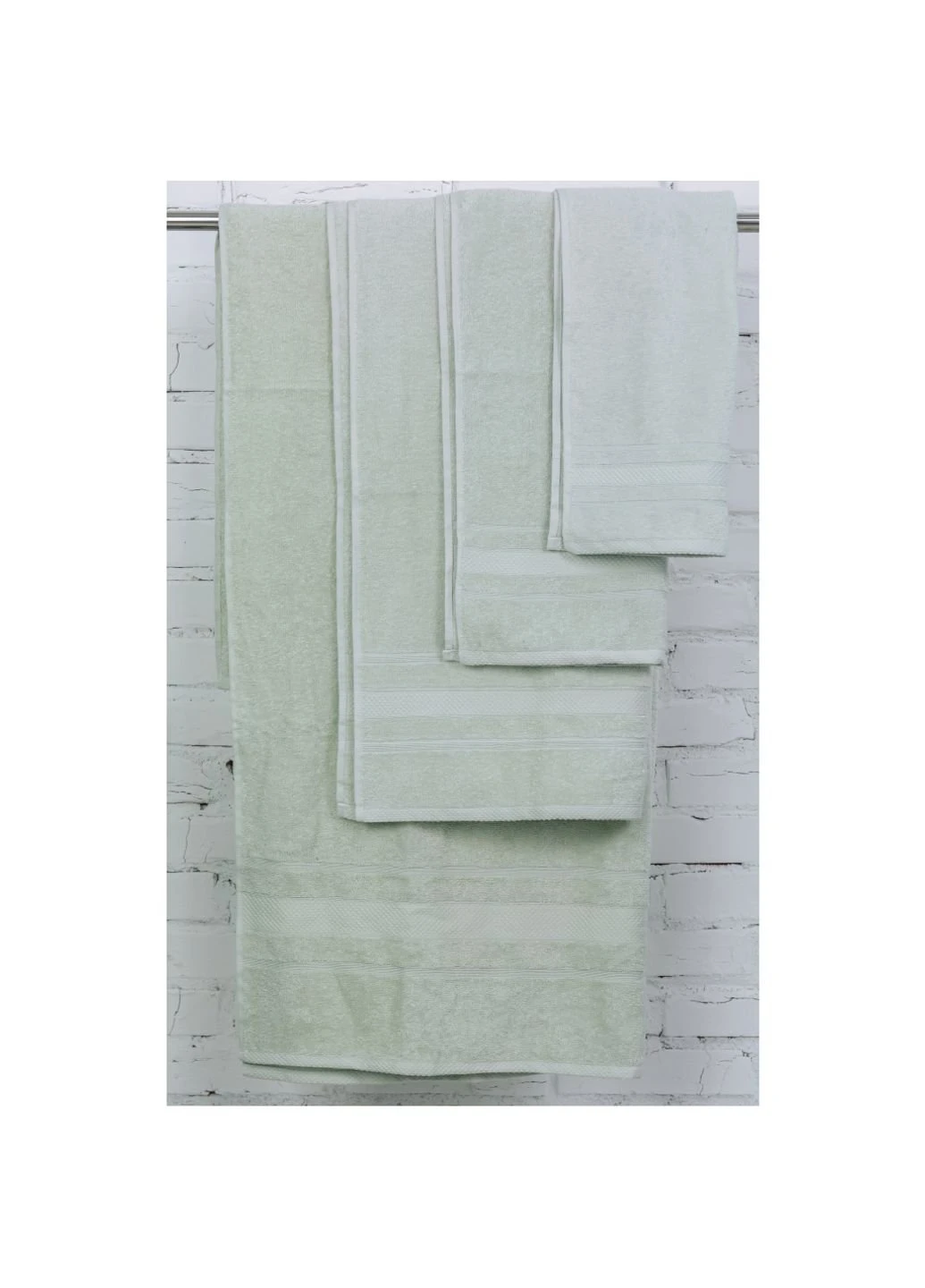 Рушник MirSon набір банних №5078 Elite SoftNess Menthol 40х70, 50х90, 70х1 (2200003975703) No Brand м'ятний