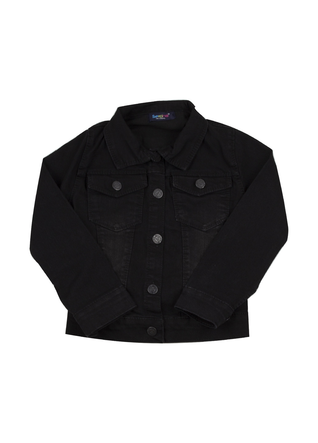 Черная демисезонная куртка Sercino