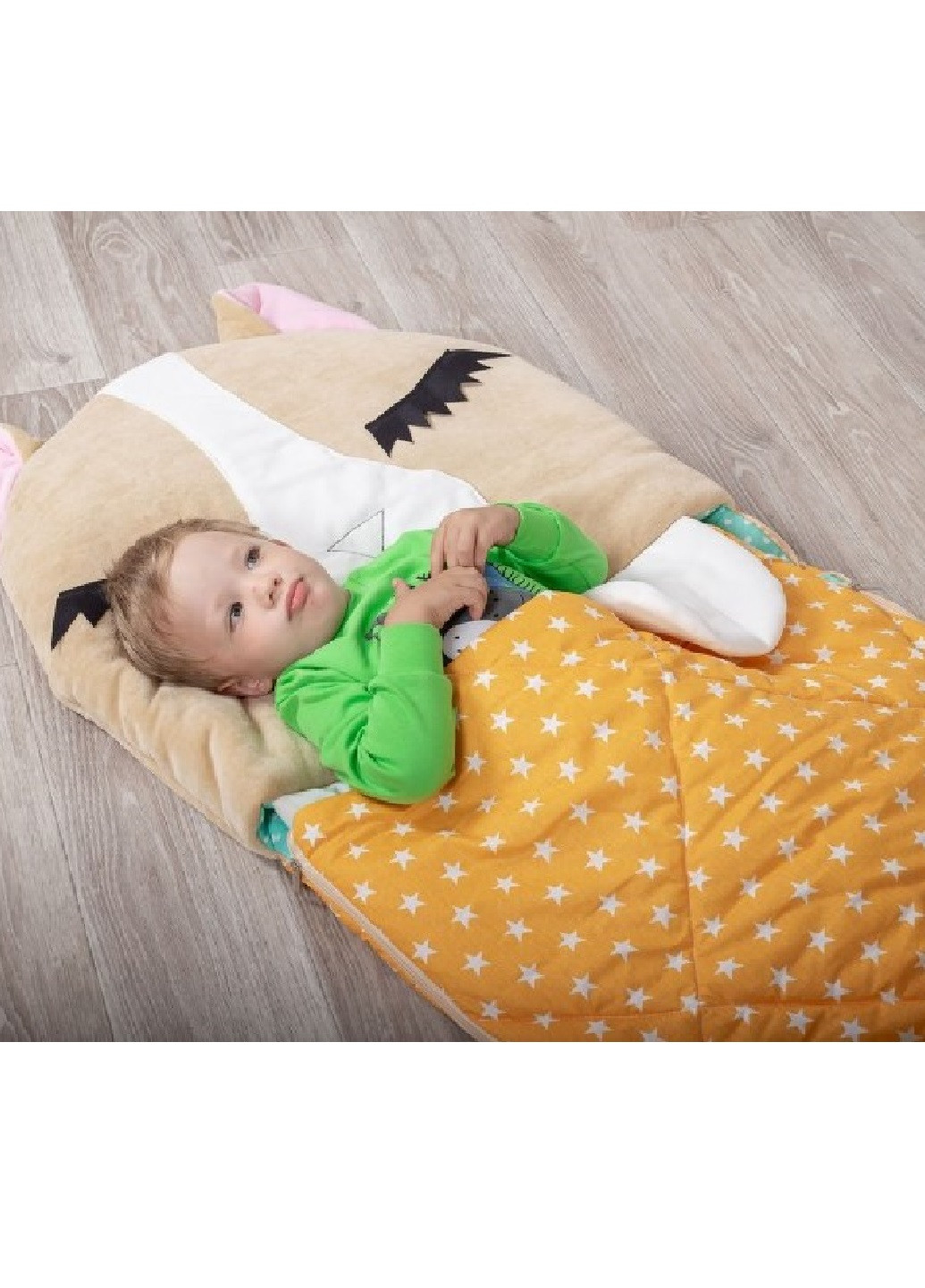 Детский спальный мешок-трансформер слипик 120х60 см (485104-Нов) Коричневый с оранжевым Francesco Marconi (248297269)