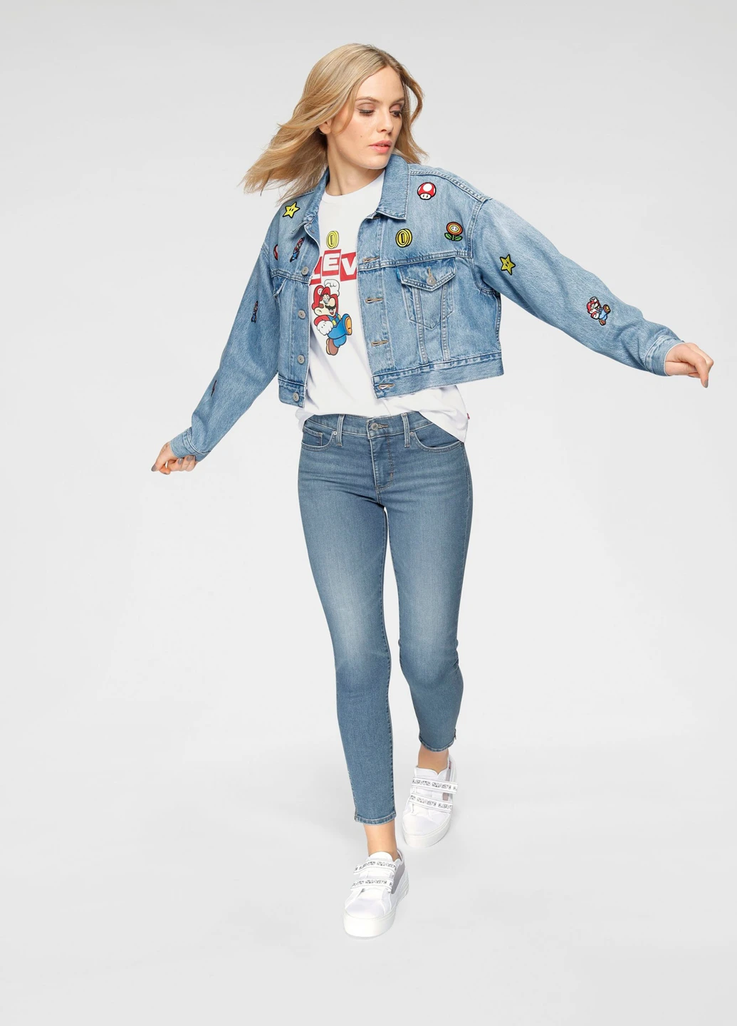 Голубая демисезонная куртка Levi's