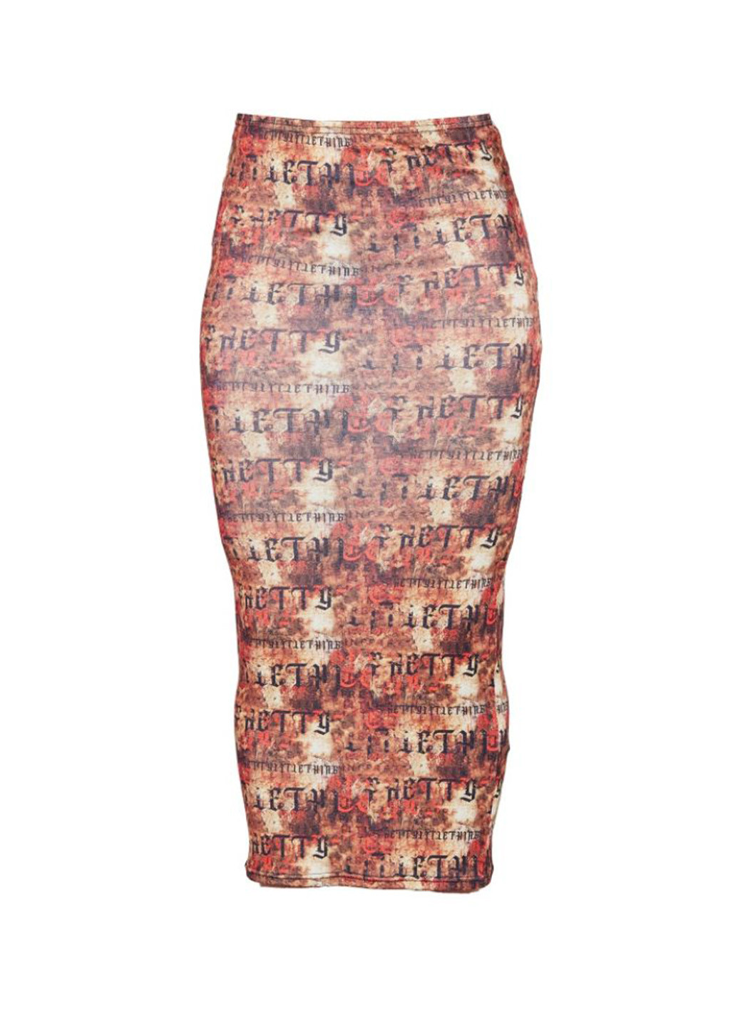 Разноцветная кэжуал с рисунком юбка PrettyLittleThing карандаш