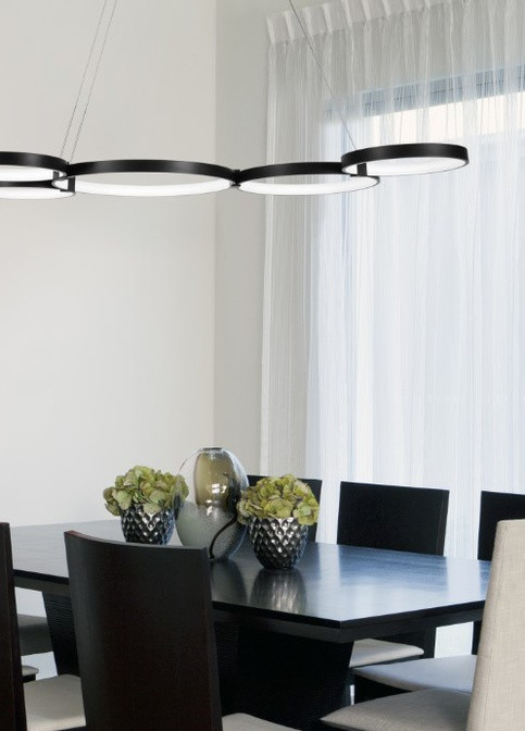 Світильник стельовий підвісний лофт світлодіодний BL-847S/76W WW BK Brille (253893695)