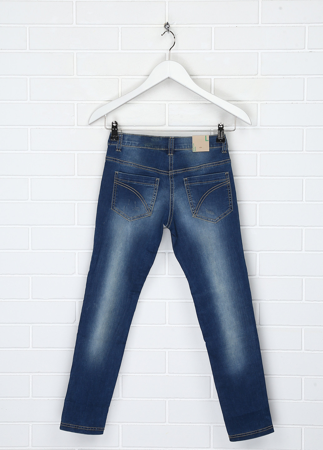 Синие демисезонные скинни джинсы United Colors of Benetton