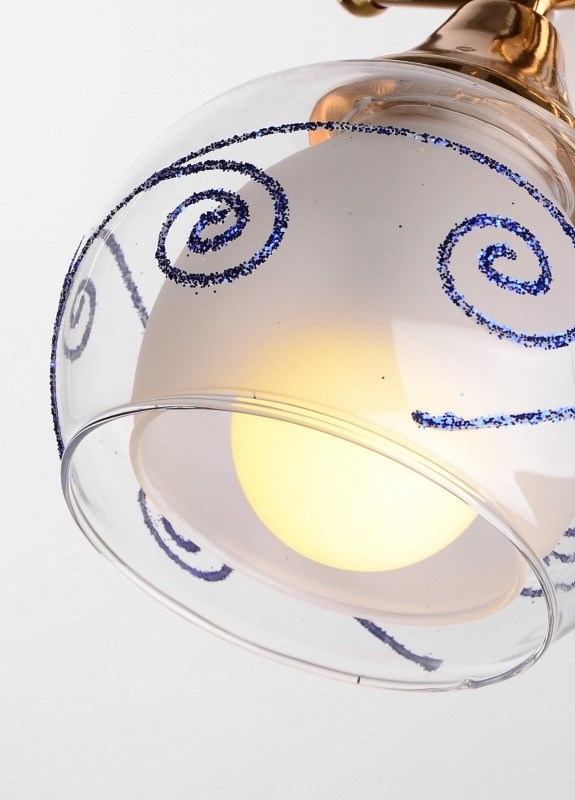 Люстра стельова на 3 плафона в спальню LK-498S/3 E14 G Brille (253886969)