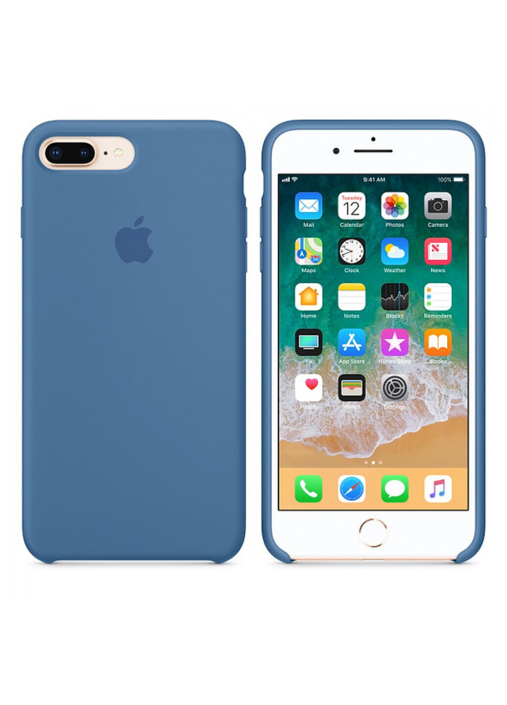Чохол Silicone case for iPhone 7 Plus / 8 Plus Denim Blue Apple (220821718)