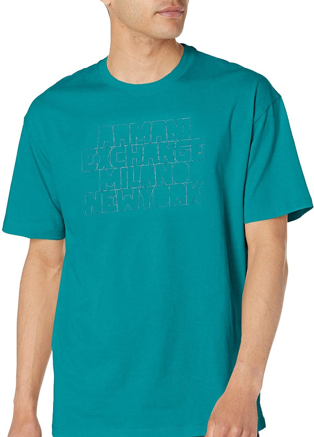 Морської хвилі футболка Armani Exchange