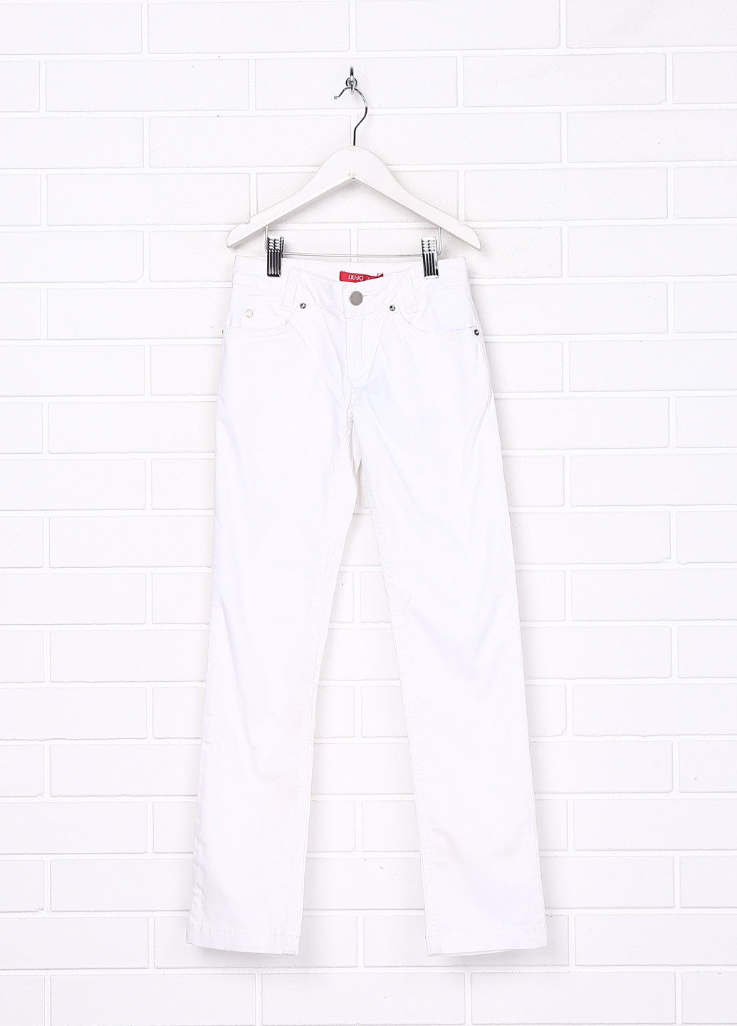 Белые демисезонные прямые джинсы Liu-Jo